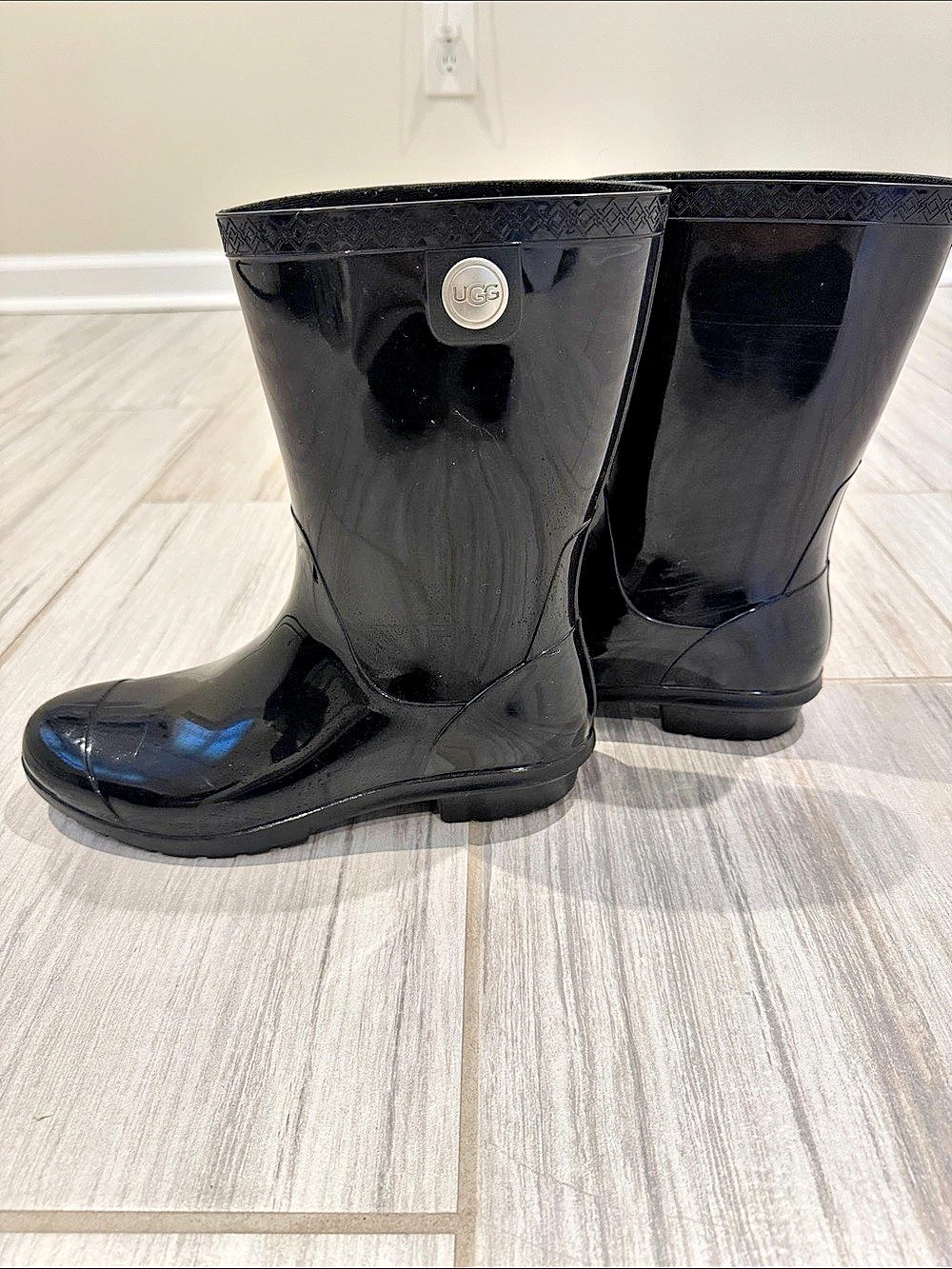 UGG Sienna Rain Boot Black Rain Boots